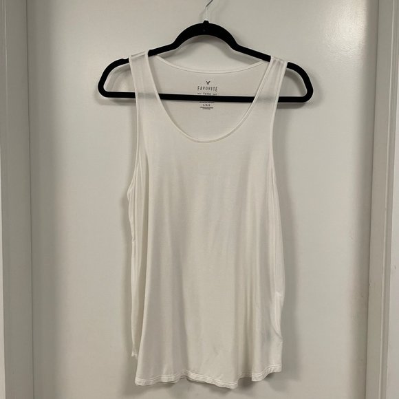 BUNDLE OF  - AMERICAN EAGLE - Favorite Tanks / White & Burnt Orange / L - Picture 2 of 6